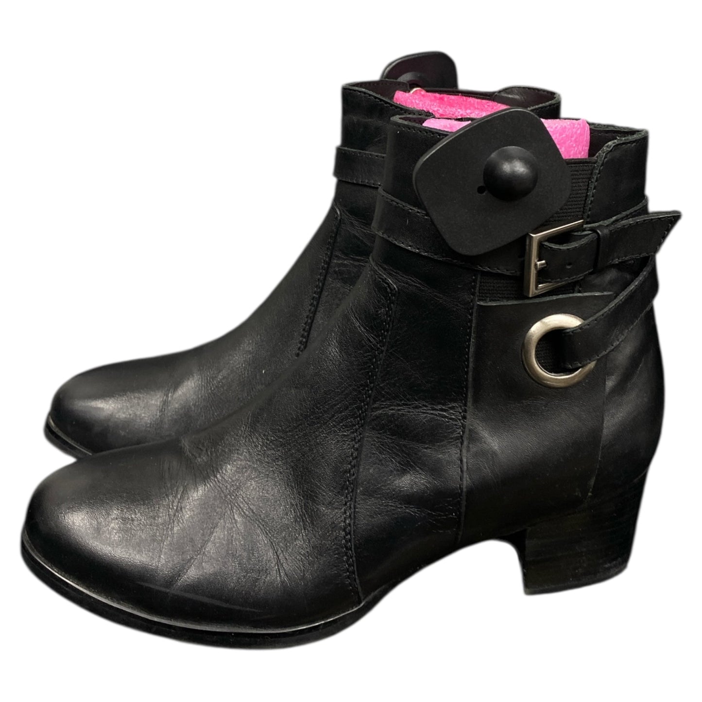 Boots Ankle Heels By AquaDiva In Black, Size:7.5