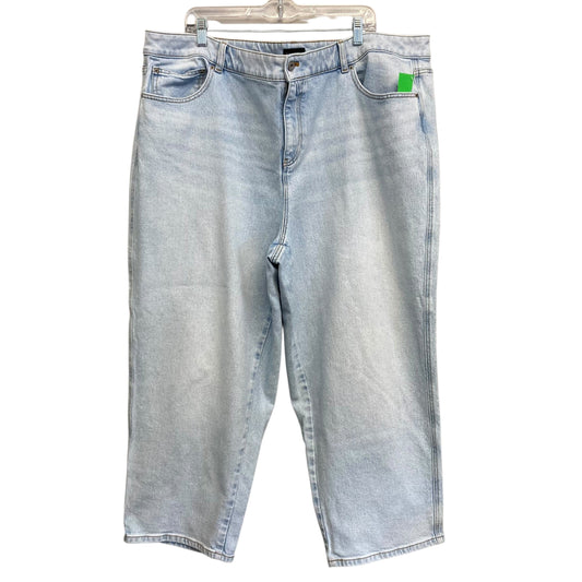 Jeans Cropped By Talbots In Blue Denim, Size:24