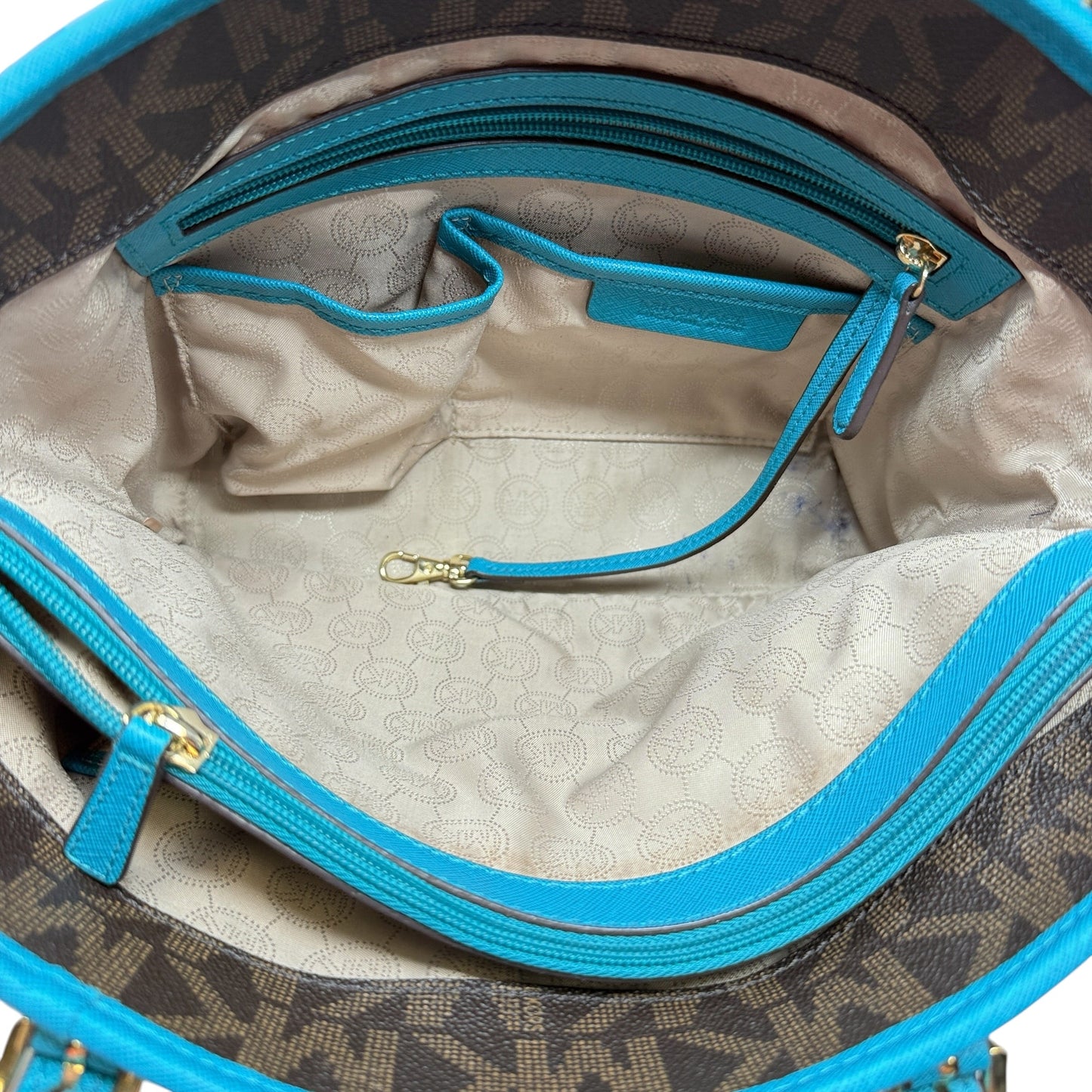 Handbag Leather By Michael By Michael Kors, Size: Medium