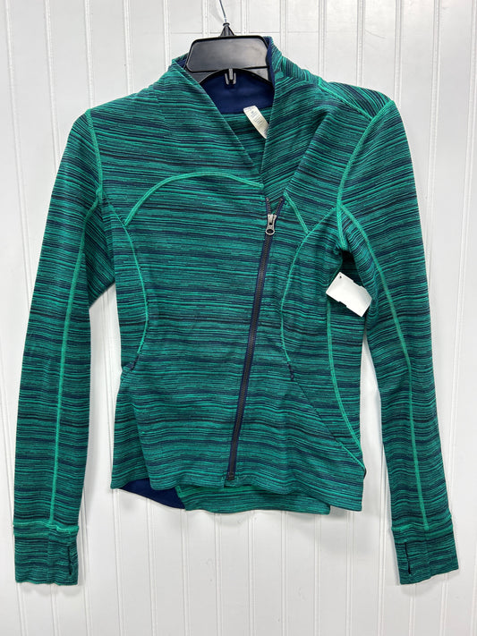 Athletic Jacket By Lululemon In Green, Size:6