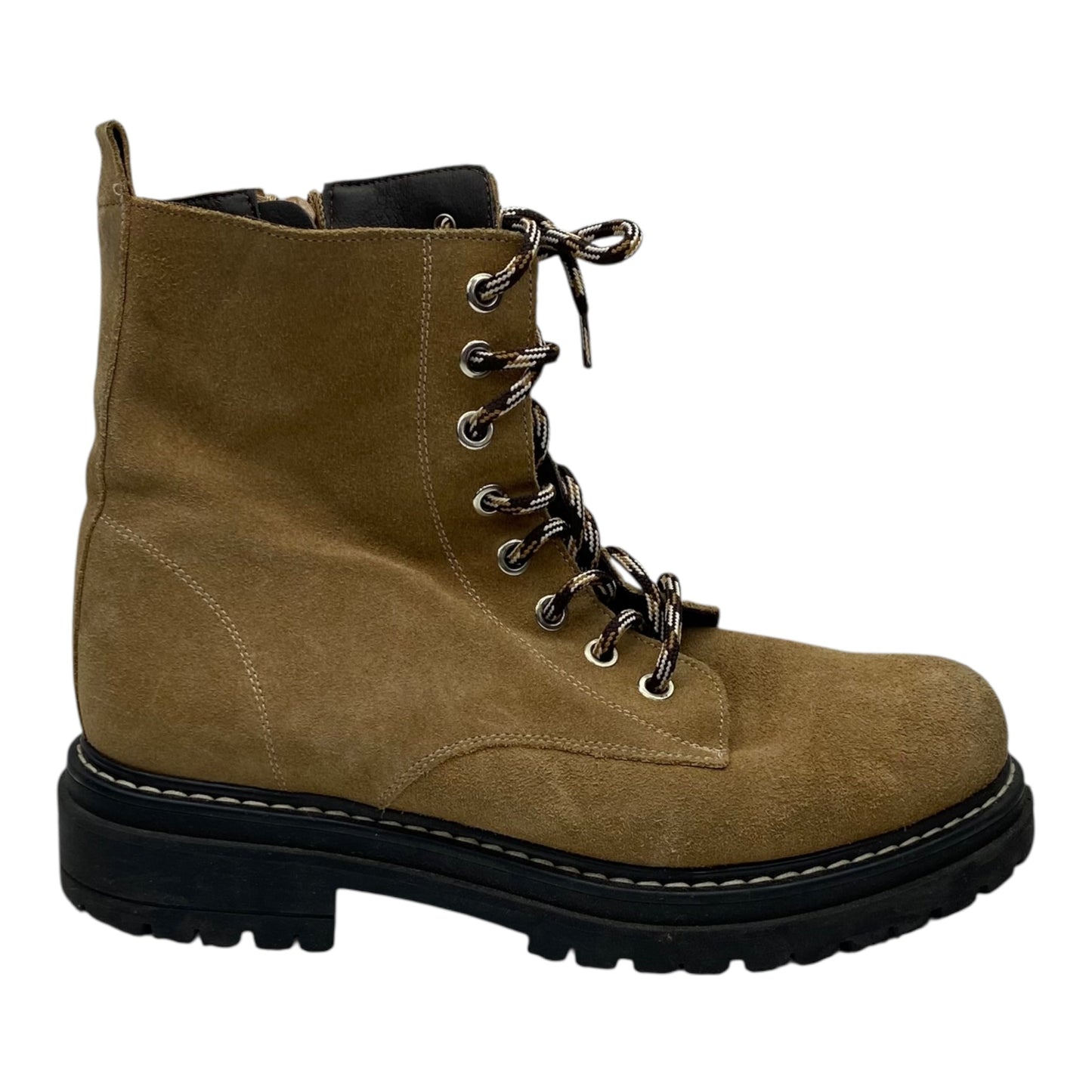 Boots Combat By Anthropologie In Brown, Size:7.5