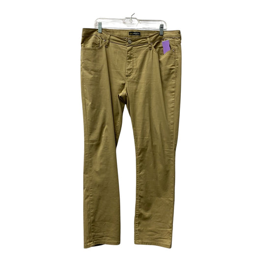 Jeans Straight By Lee In Tan, Size:18