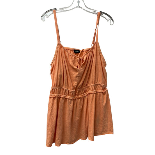 Top Sleeveless By Torrid In Orange, Size:2X