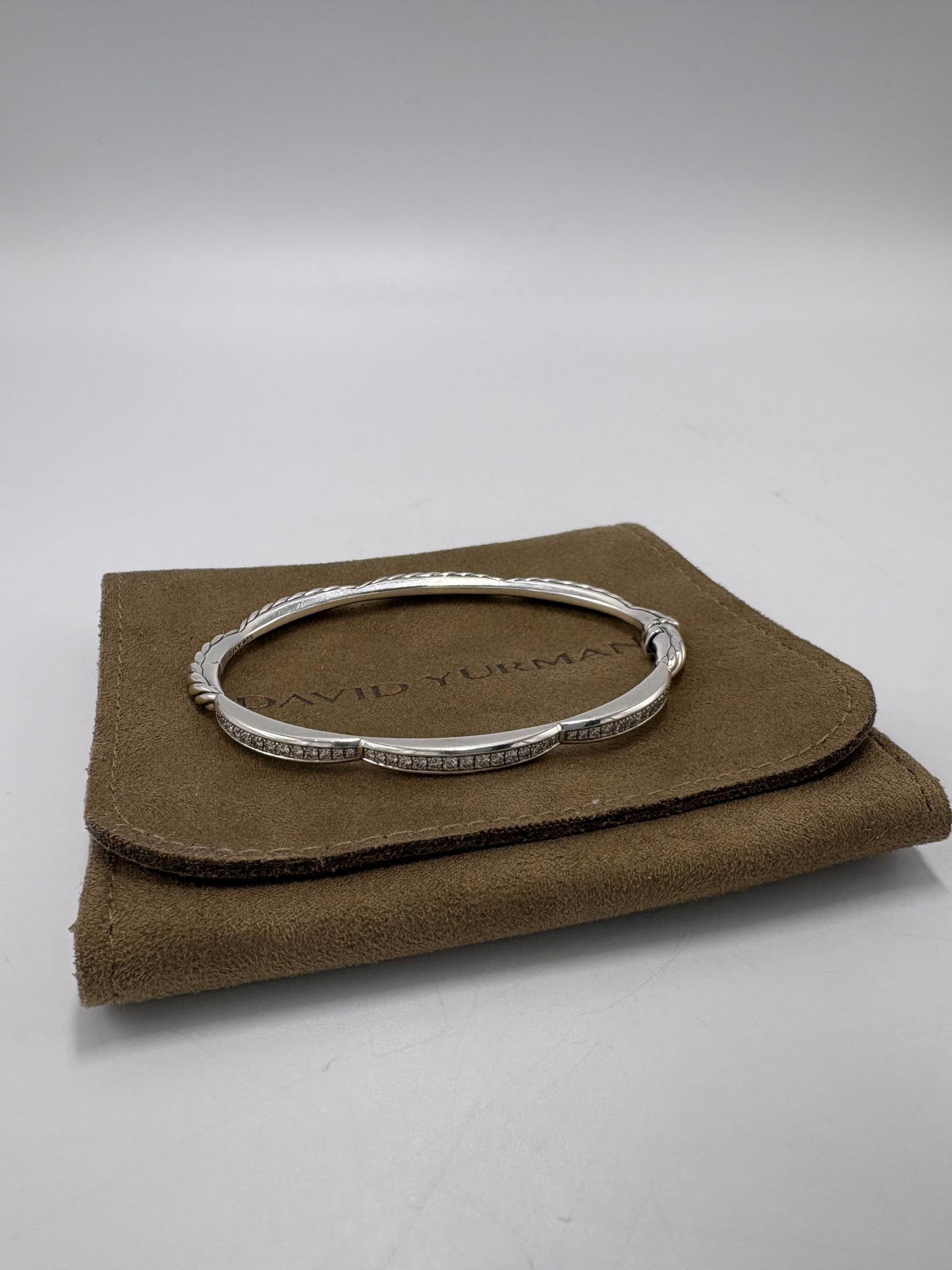 David Yurman Tides 3 Station Diamond Luxury Bracelet