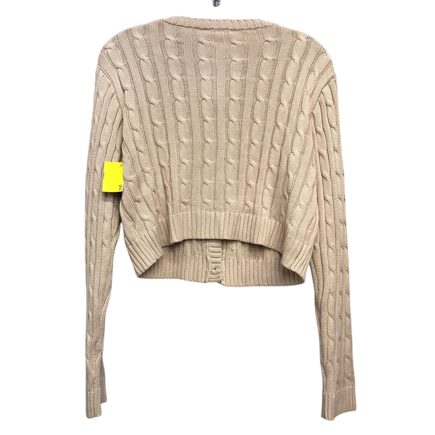 Sweater Cardigan By Le Lis In Tan, Size:L