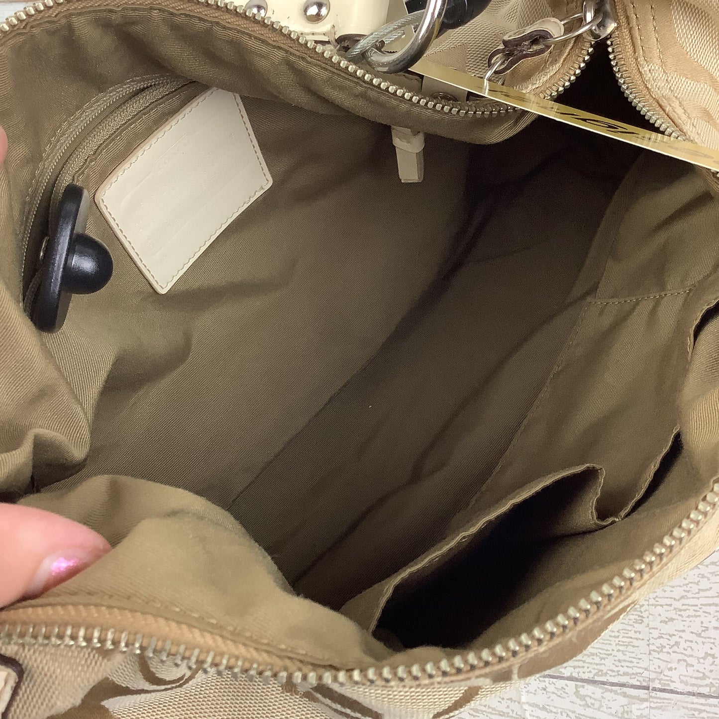 Handbag Designer By Coach, Size: Medium
