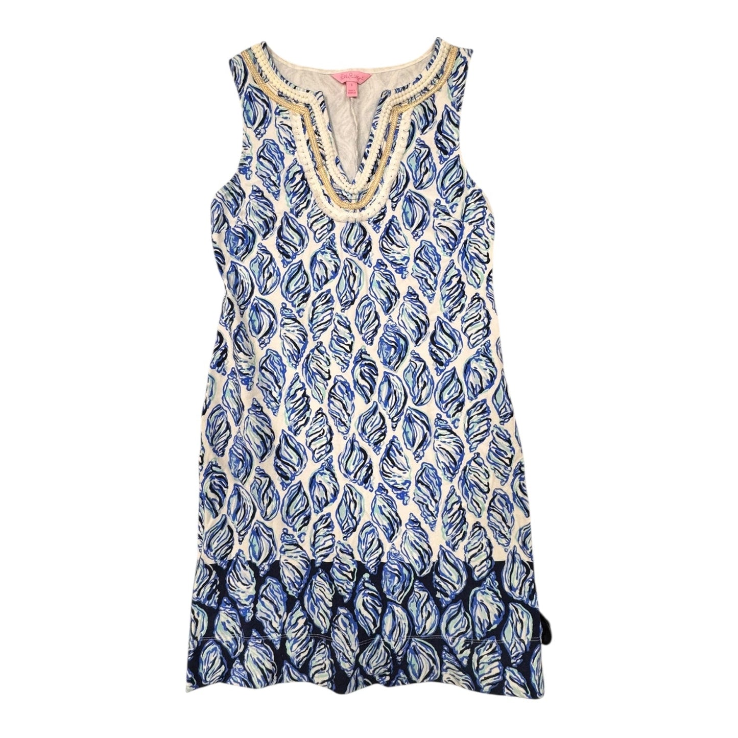 Dress Designer By Lilly Pulitzer In Blue & White, Size:S