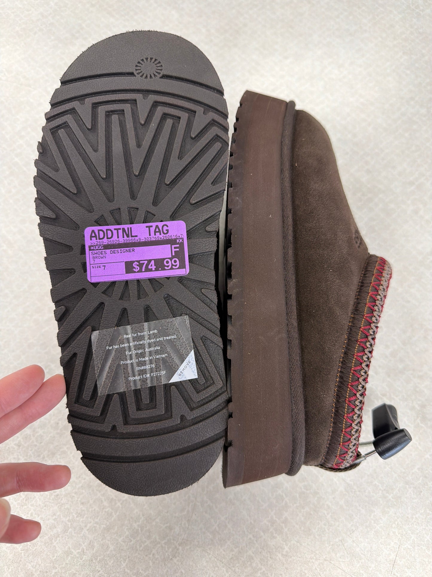 Shoes Designer By Ugg In Brown, Size:7