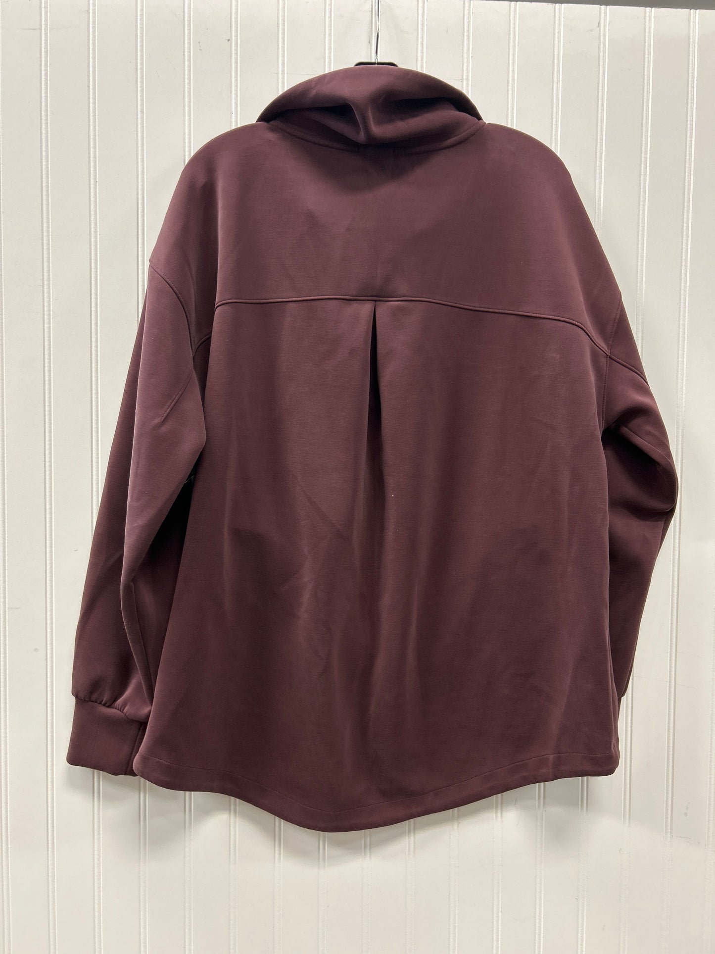 Athletic Sweatshirt Collar By Zella In Brown, Size:L