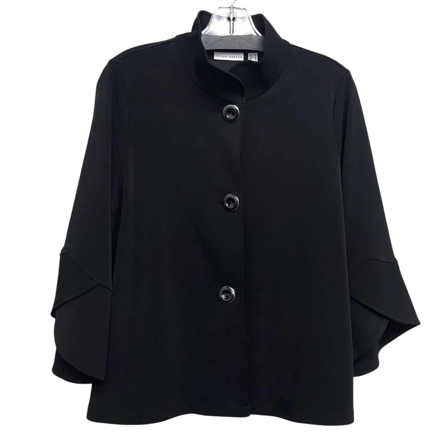 Blazer By Susan Graver In Black, Size:M