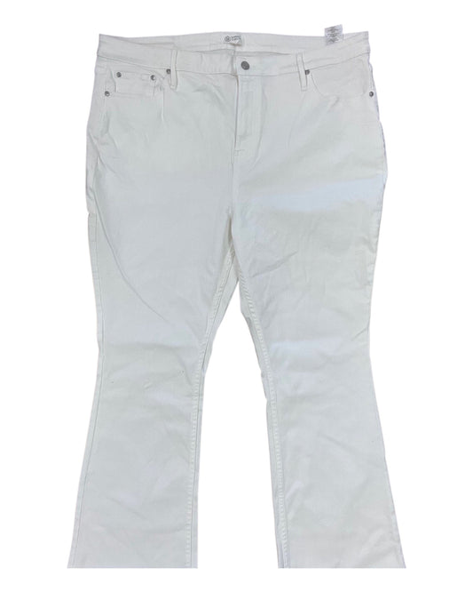 Jeans Wide Leg By Candace Cameron Bure In White, Size:20