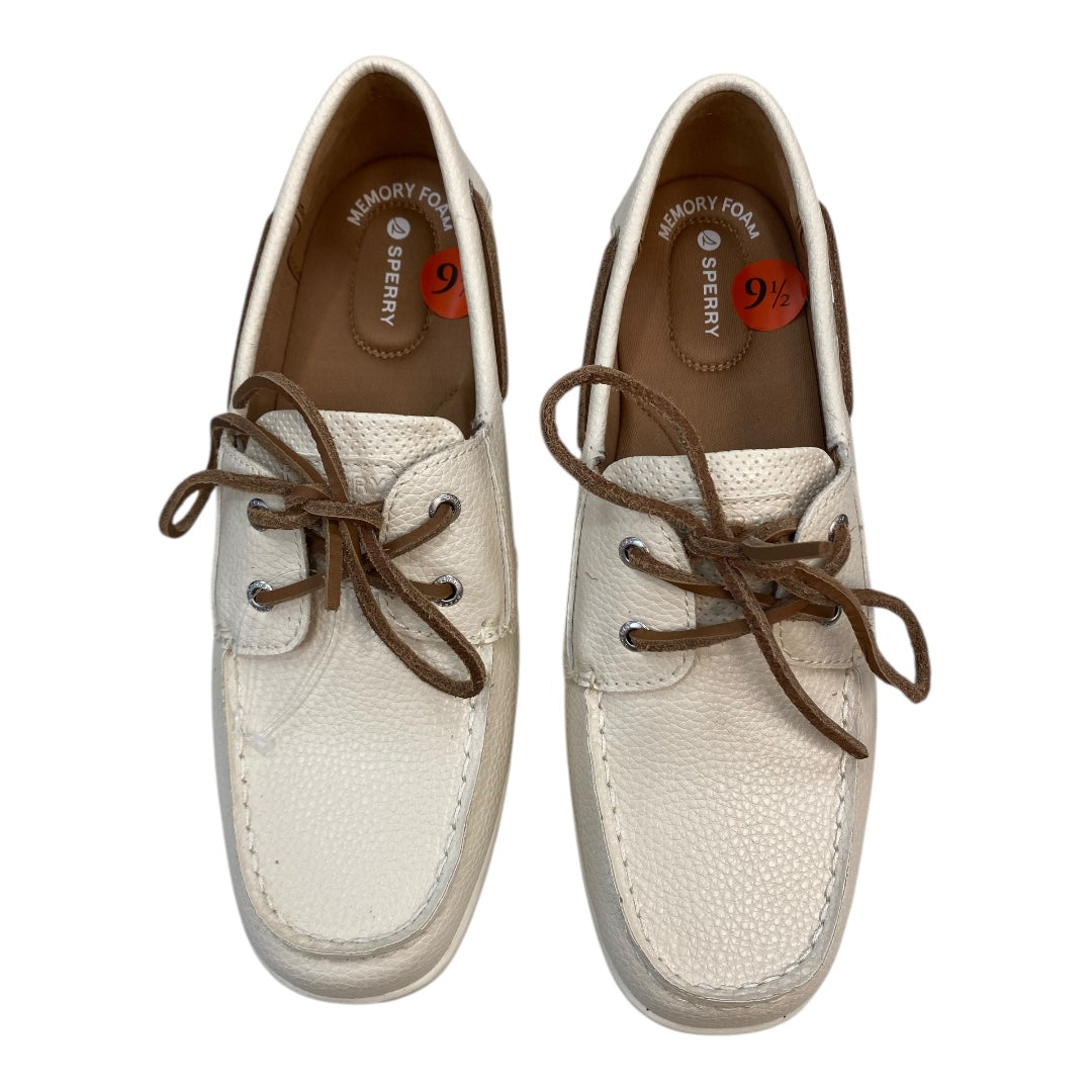 Shoes Flats By Sperry In Cream, Size:9.5