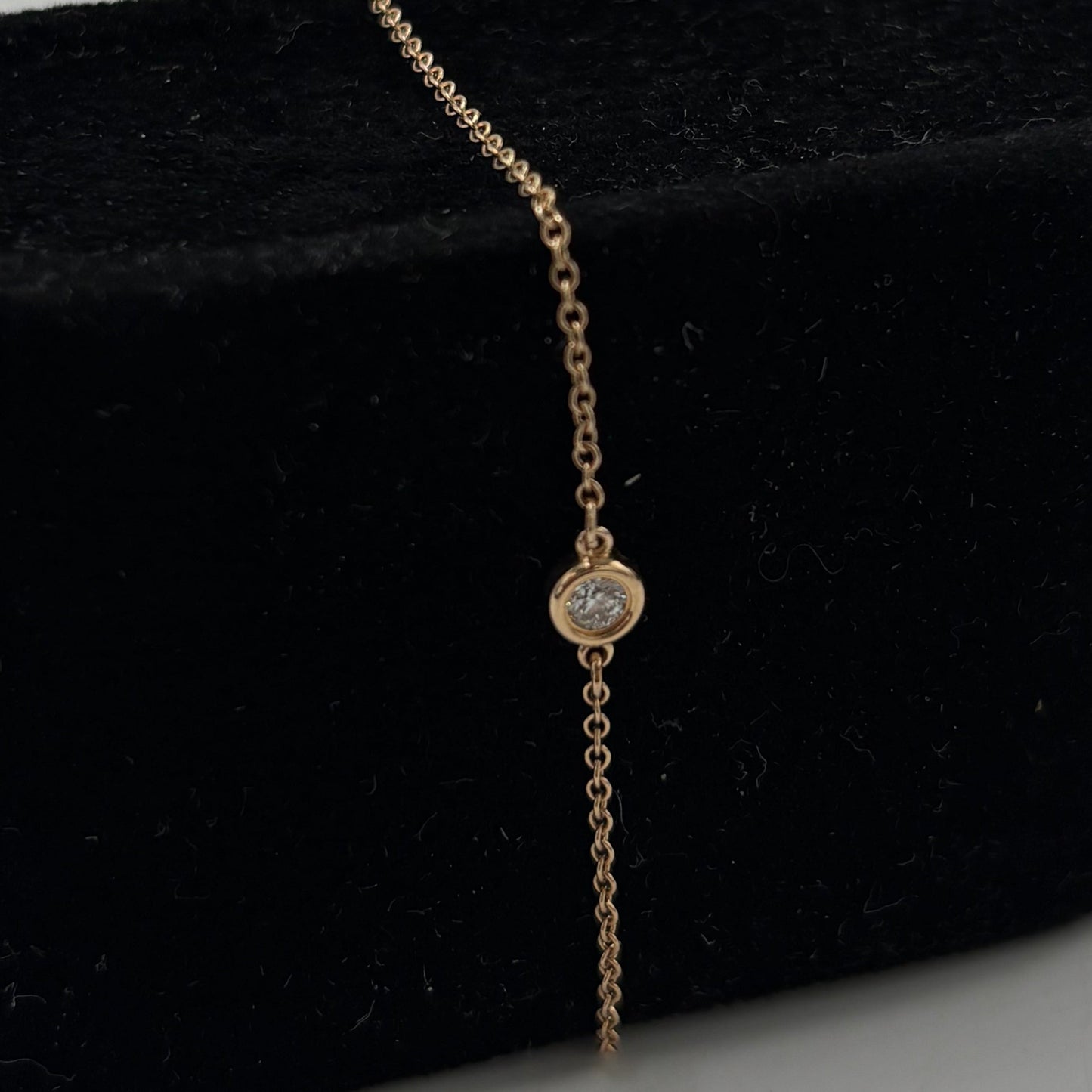 Tiffany & Company Diamond By The Yard 18K Rose Gold Luxury Bracelet