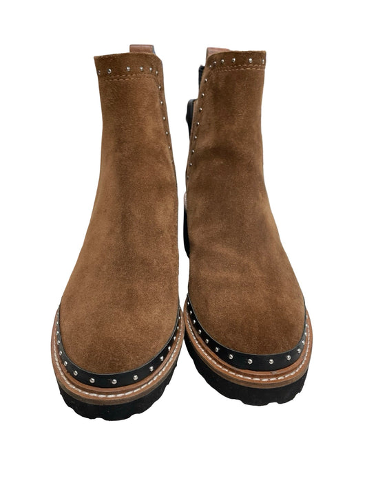 Boots Ankle Heels By Dolce Vita In Black & Brown, Size:8