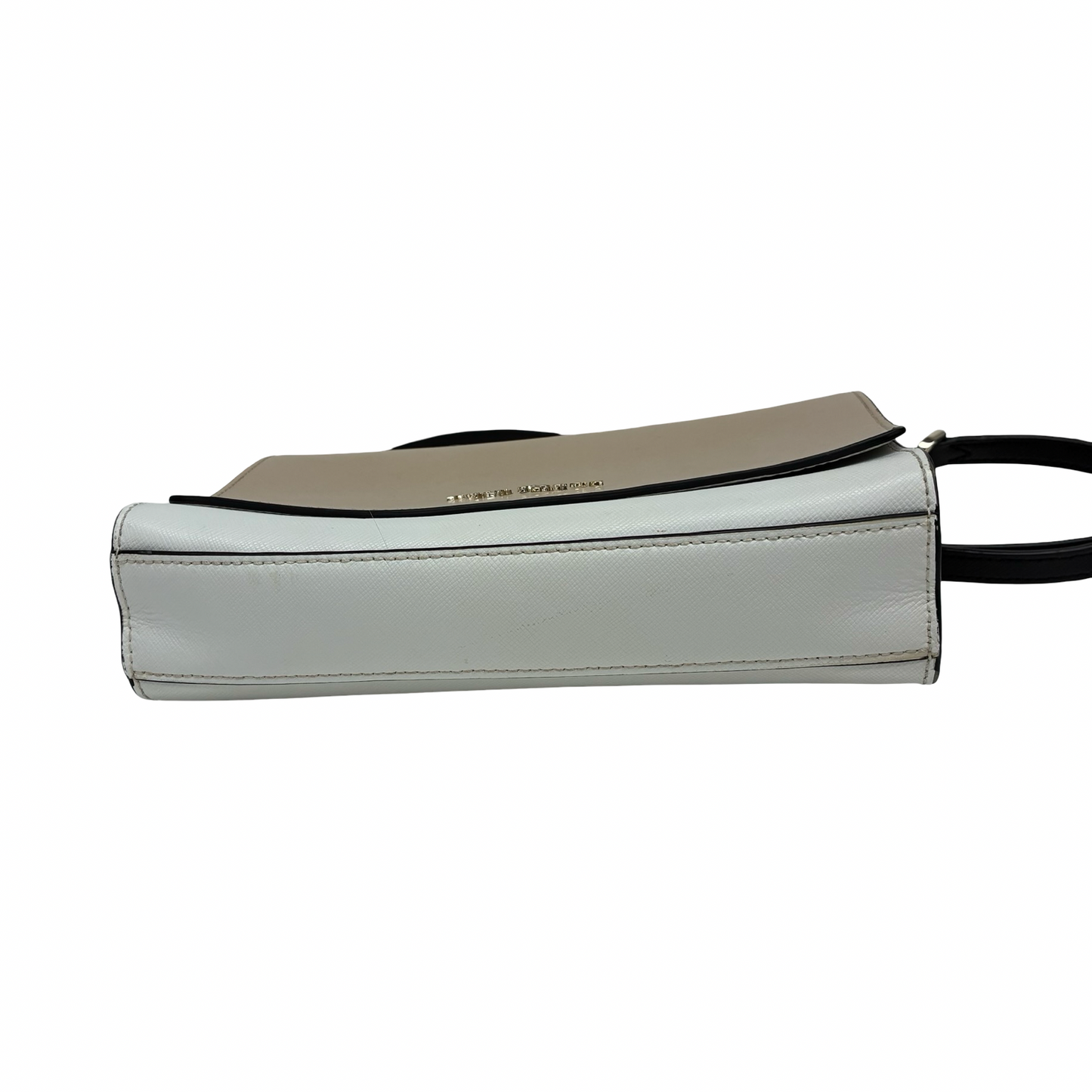 Crossbody Designer By Kate Spade In Tan & White, Size:Small