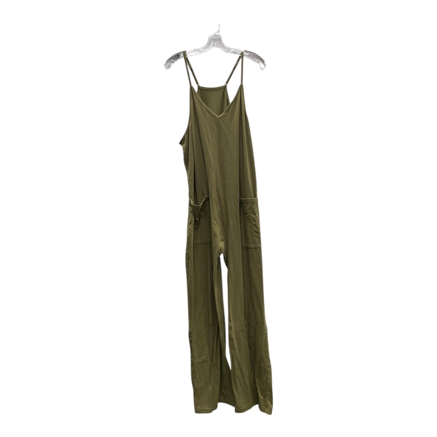 Jumpsuit  In Green, Size:2X