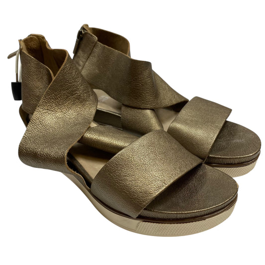 Sandals Flats By Eileen Fisher In Brown, Size:8