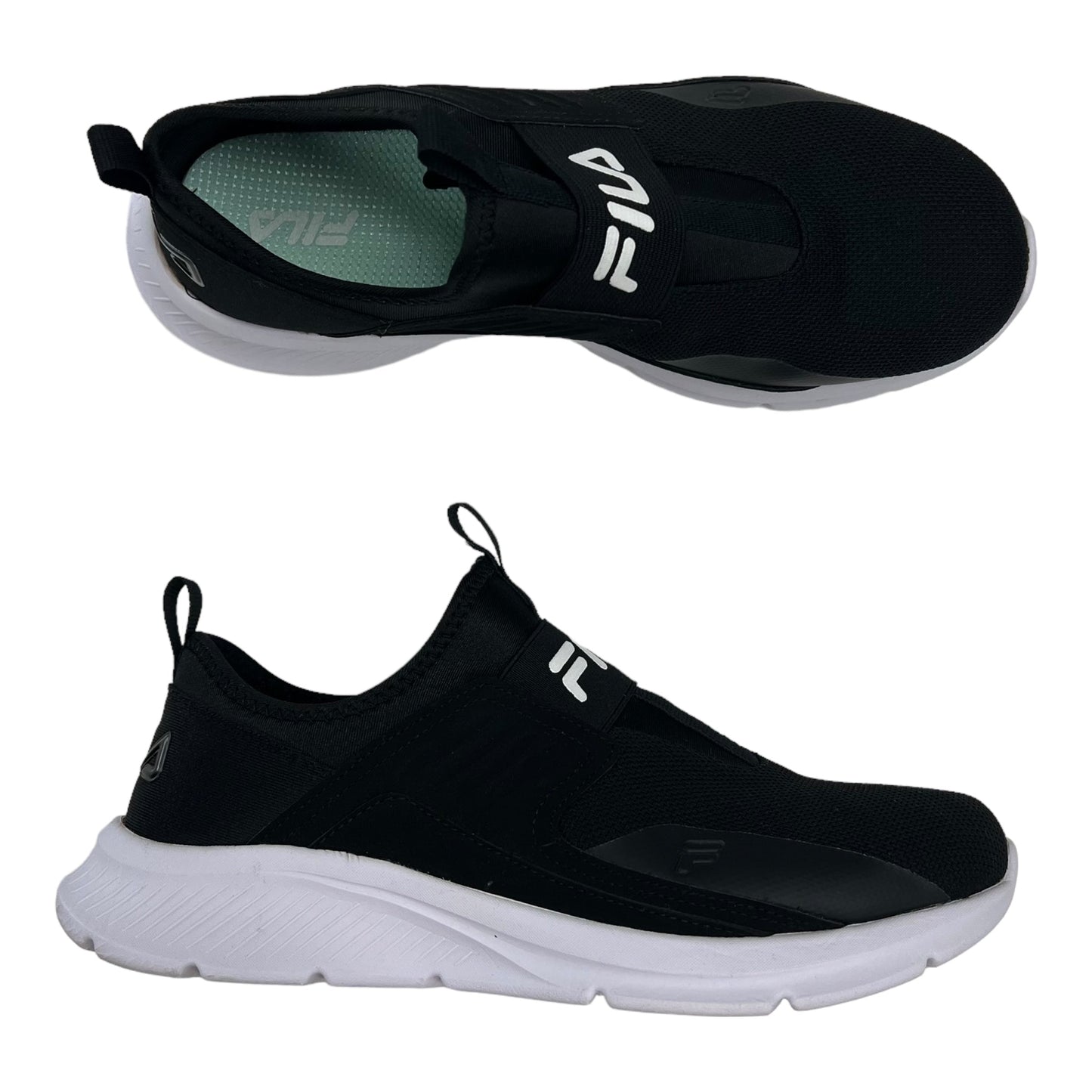 BLACK SHOES ATHLETIC by FILA Size:9