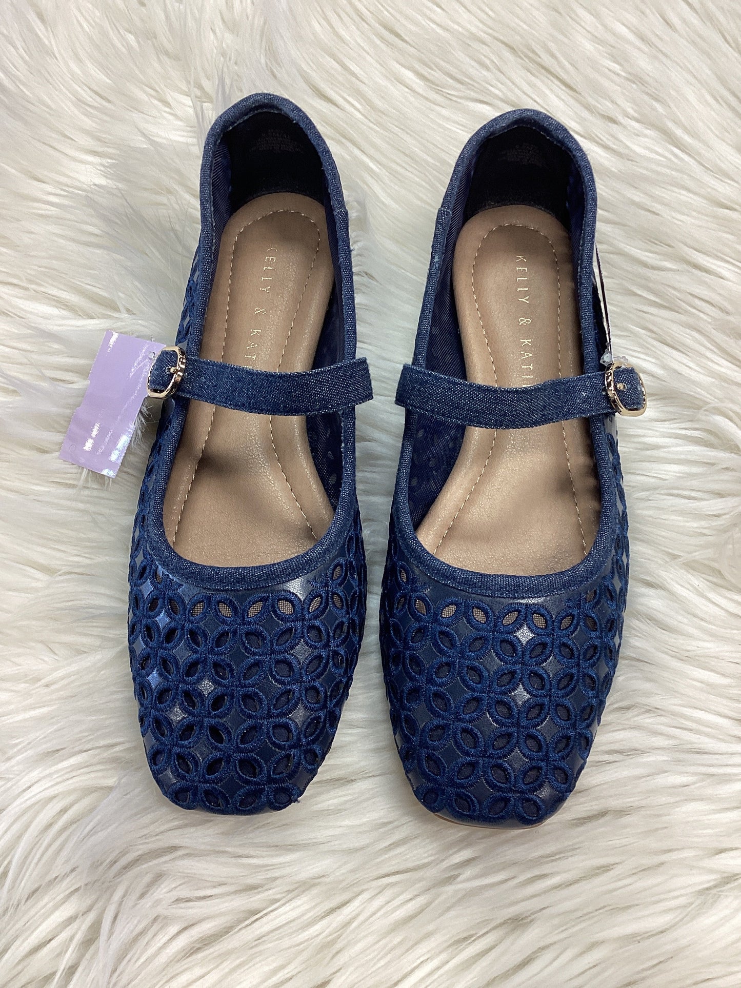 Shoes Flats By Kelly And Katie In Navy, Size:9.5