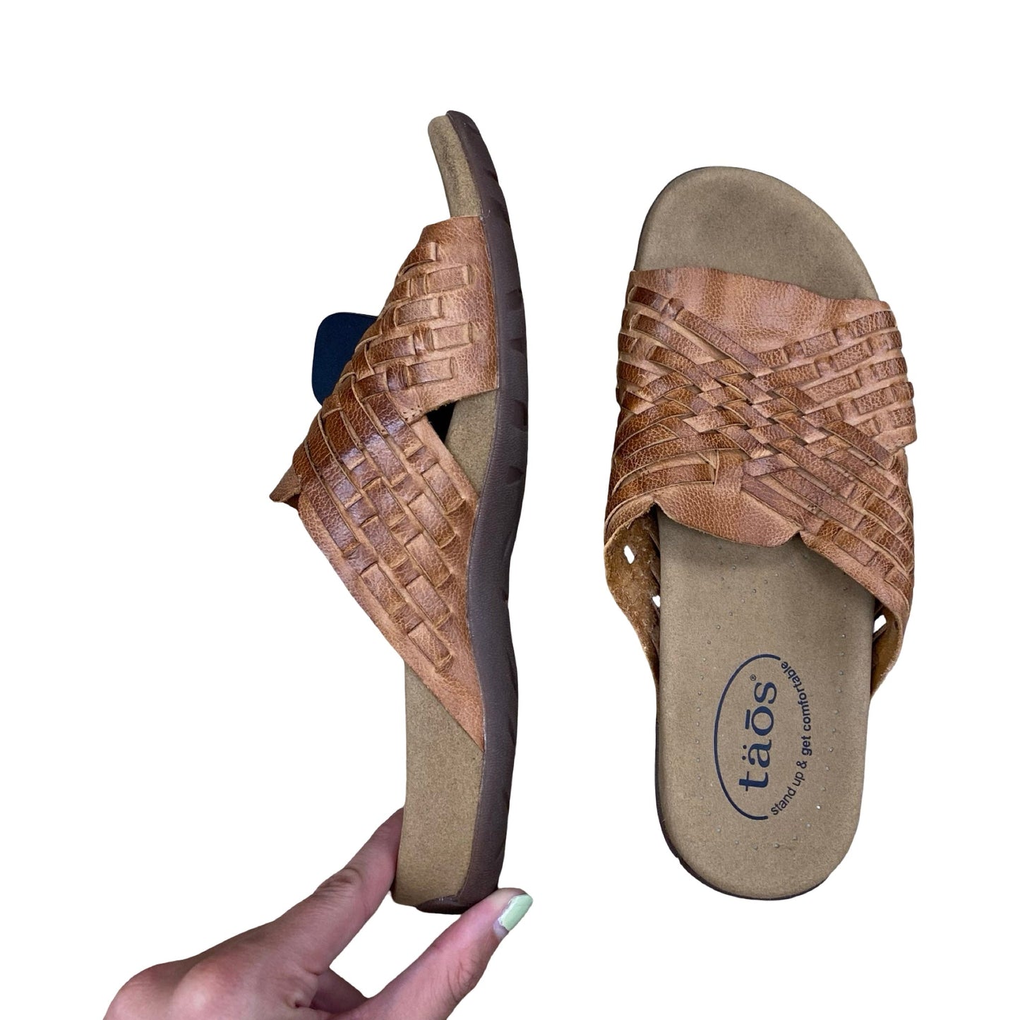 Sandals Flats By Taos In Brown, Size:8