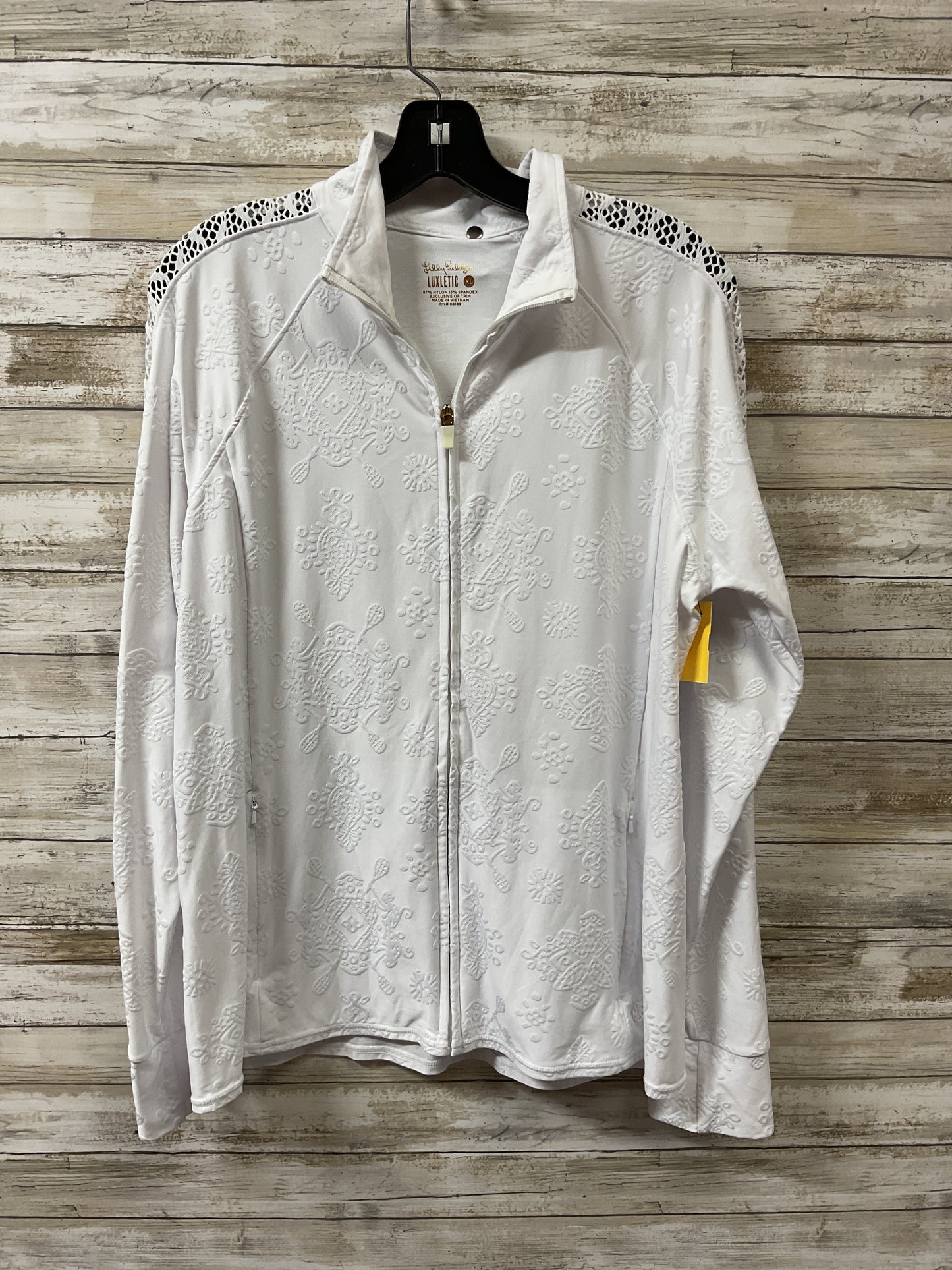 Jacket Designer By Lilly Pulitzer In White, Size:Xl