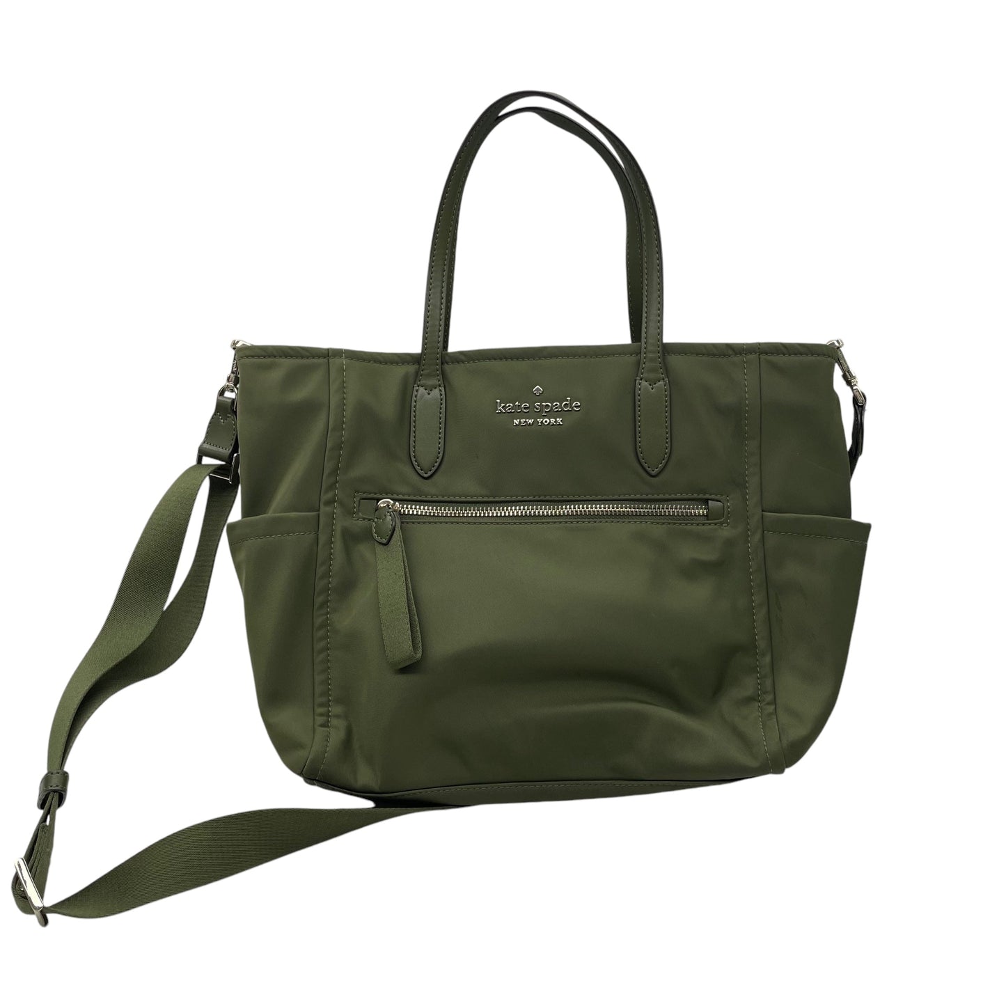 Handbag Designer By Kate Spade In Green, Size:Medium