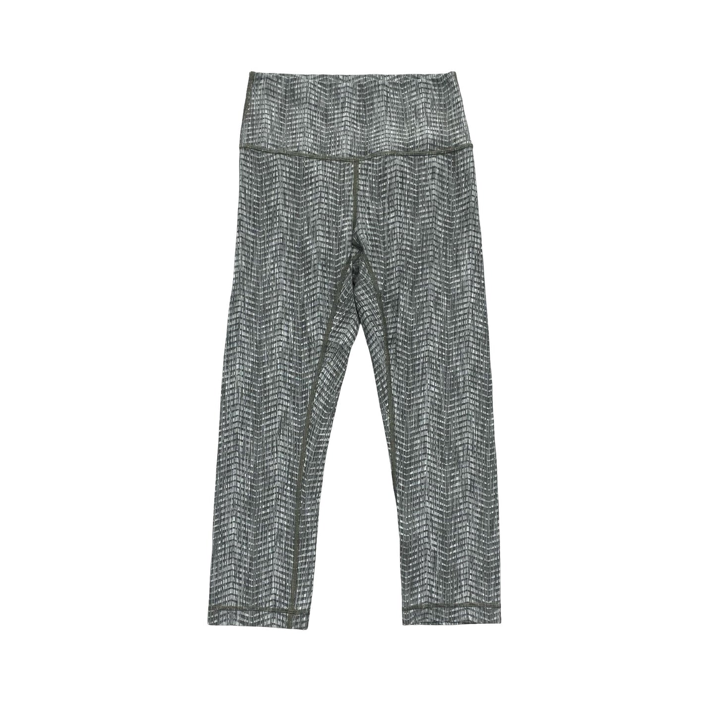 Athletic Leggings By Lululemon In Striped Pattern, Size:6
