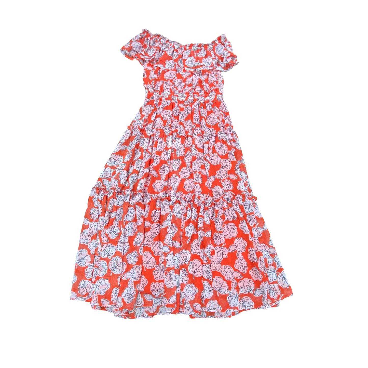 Dress Casual Maxi By Tommy Hilfiger In Multi, Size:4
