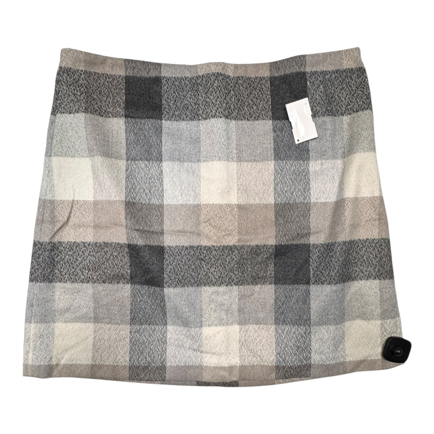 Skirt Midi By Loft In Checkered Pattern, Size:14