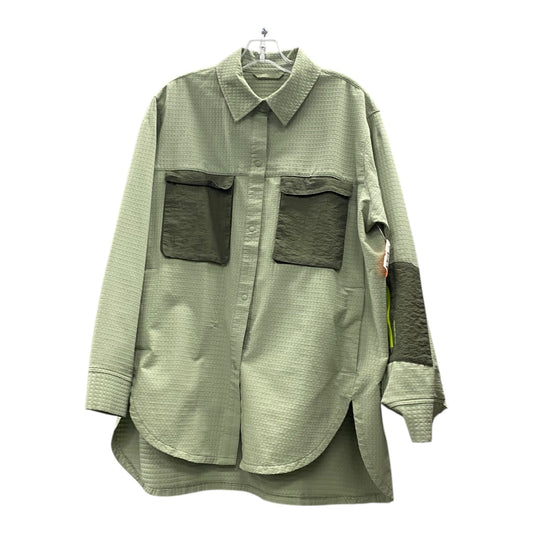 Athletic Top Ls Collar By Lululemon In Green, Size:L