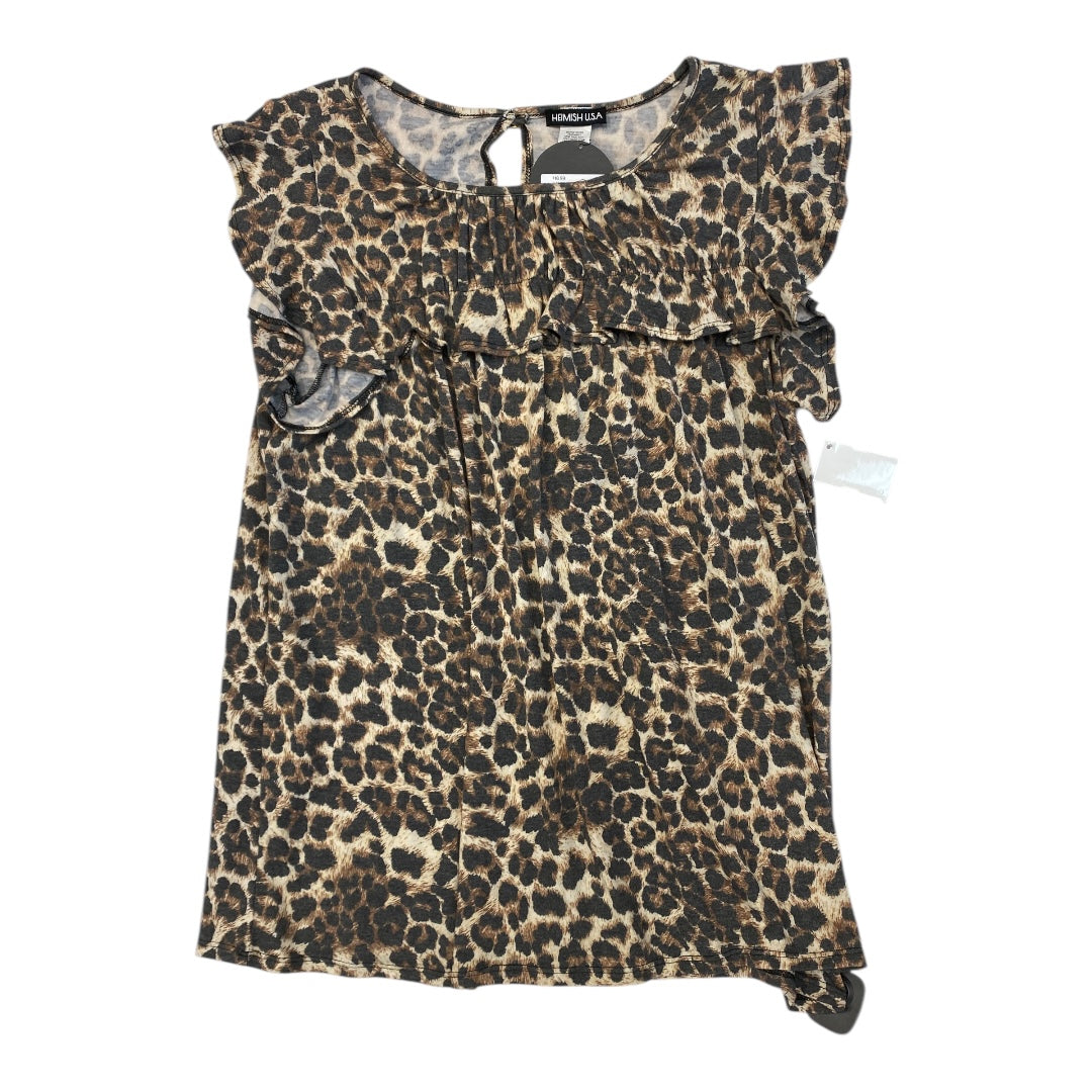 Top Sleeveless By Heimish Usa In Animal Print, Size:Xl