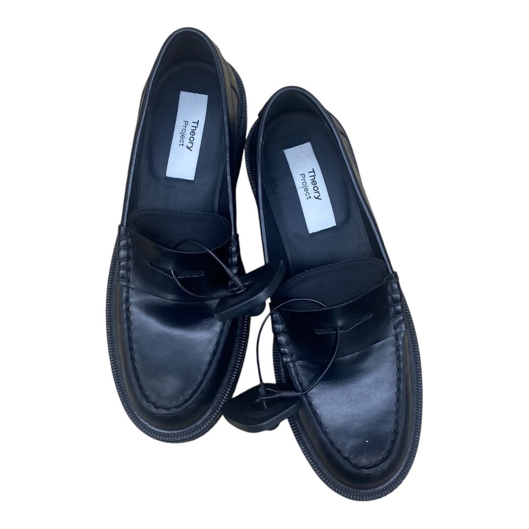 Shoes Designer By Theory In Black, Size:6