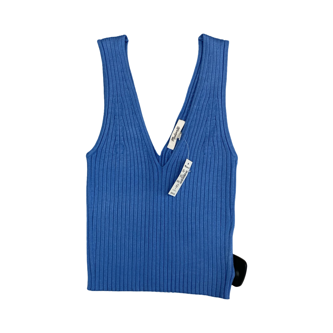 Top Sleeveless By Madewell In Blue, Size:S