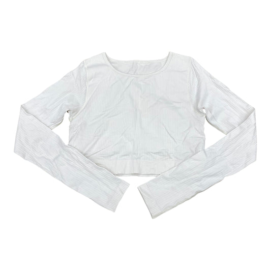 Athletic Top Ls Crewneck By Lululemon In Cream, Size:10