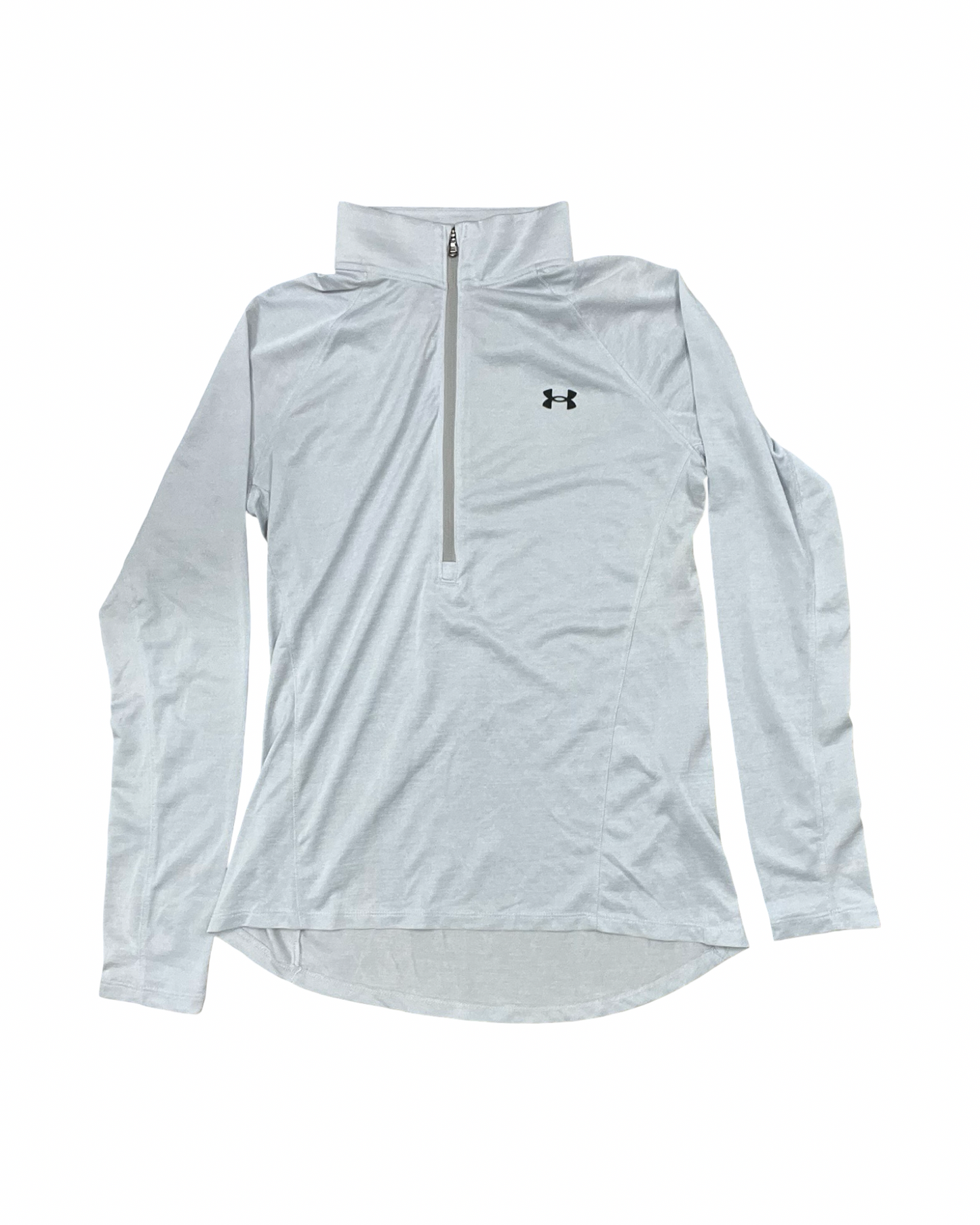 Athletic Top Ls Collar By Under Armour In Grey, Size:L