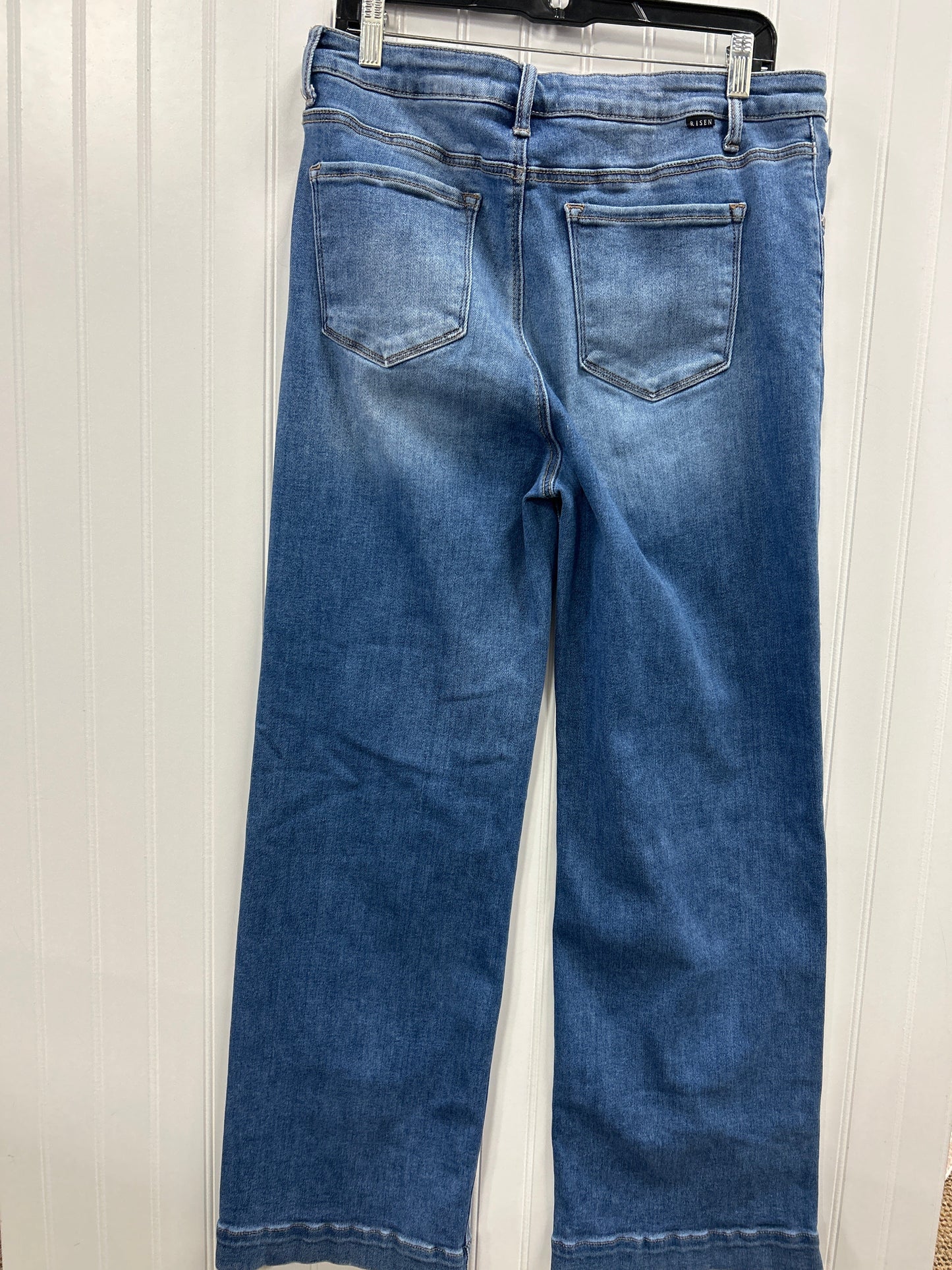 Jeans Wide Leg By Risen In Blue Denim, Size:12