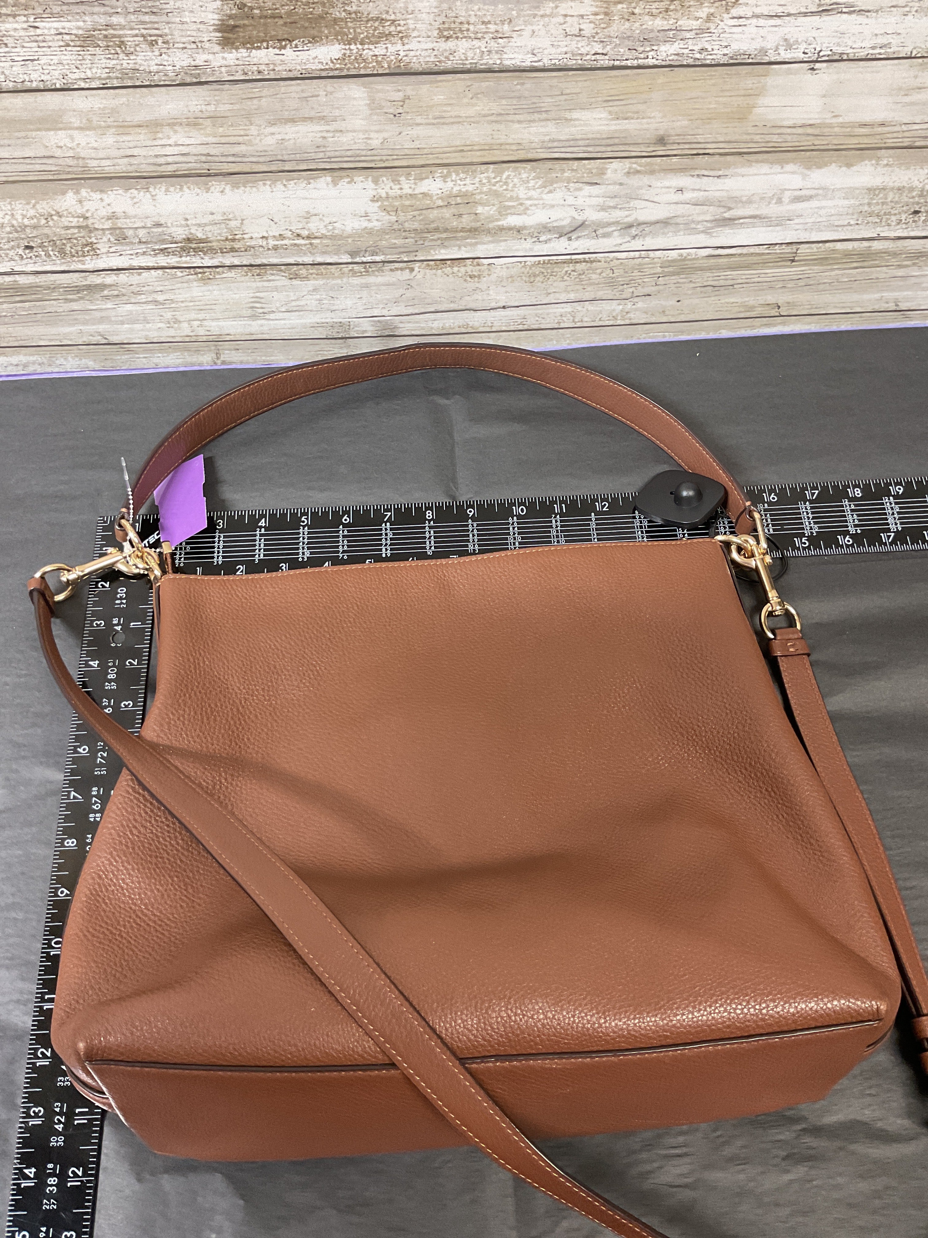 Handbag Designer By Coach In Brown, Size:Medium