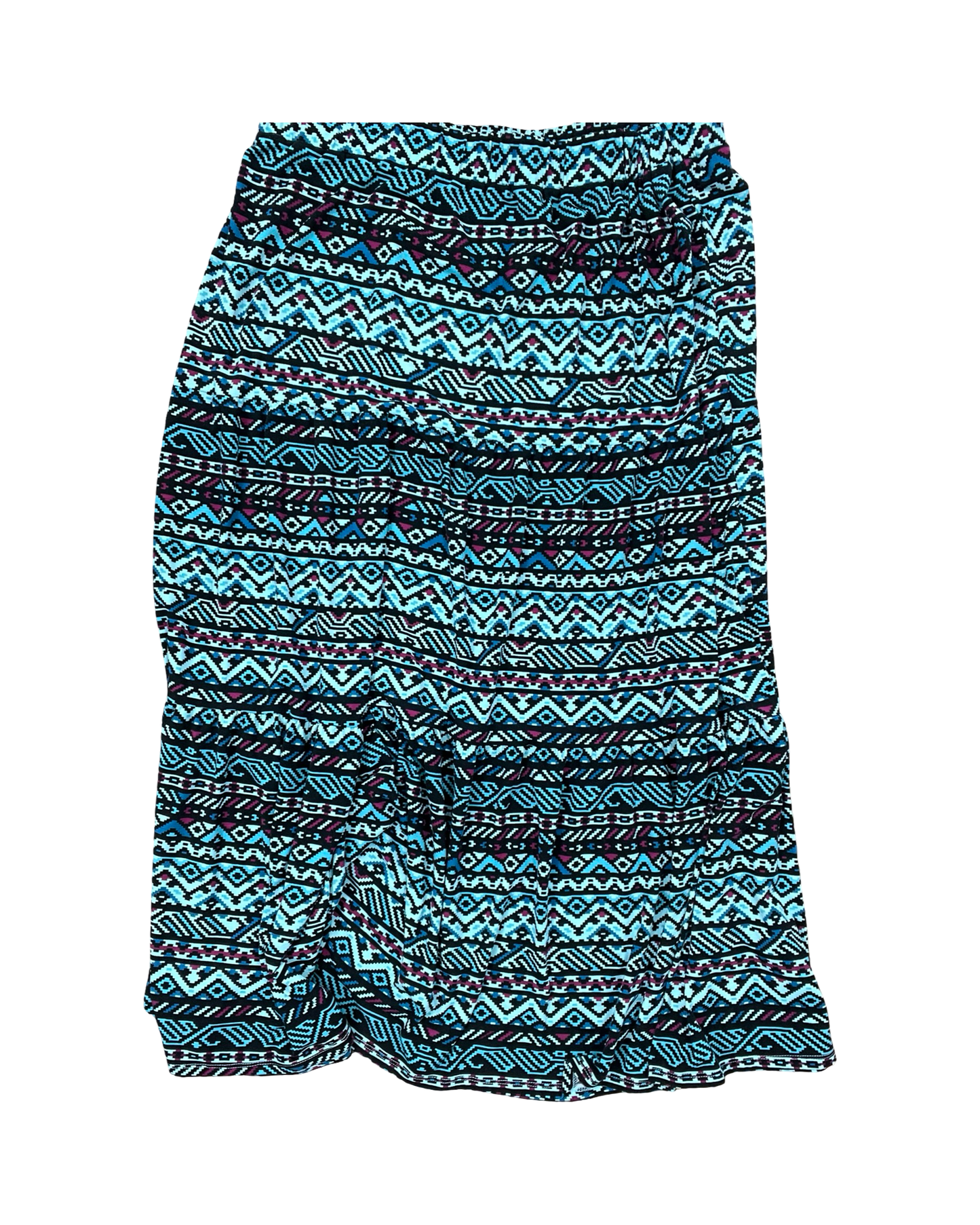 Skirt Maxi By Lularoe In Black & Green, Size:3X