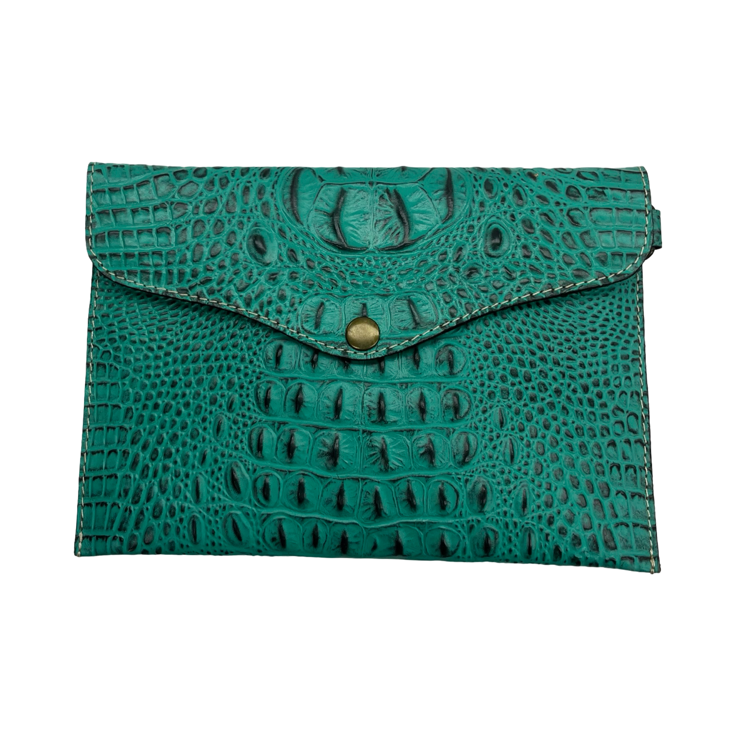 Wristlet By Clothes Mentor In Teal, Size:Medium