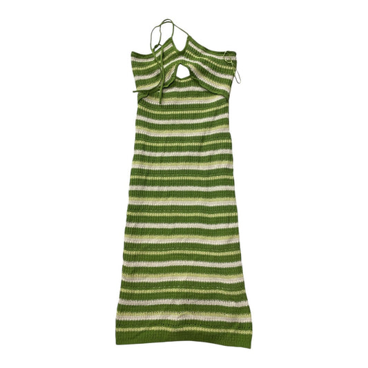 Dress Sweater By Sincerely Jules In Green & White, Size:L