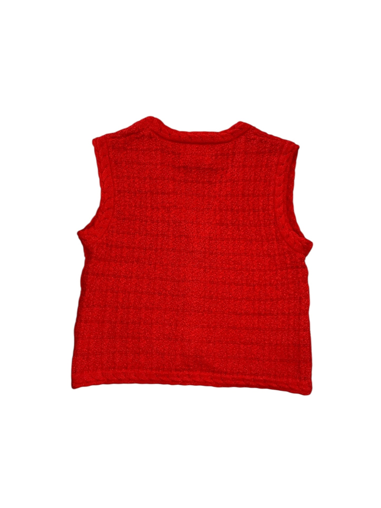 Vest Sweater By Clothes Mentor In Red, Size:M