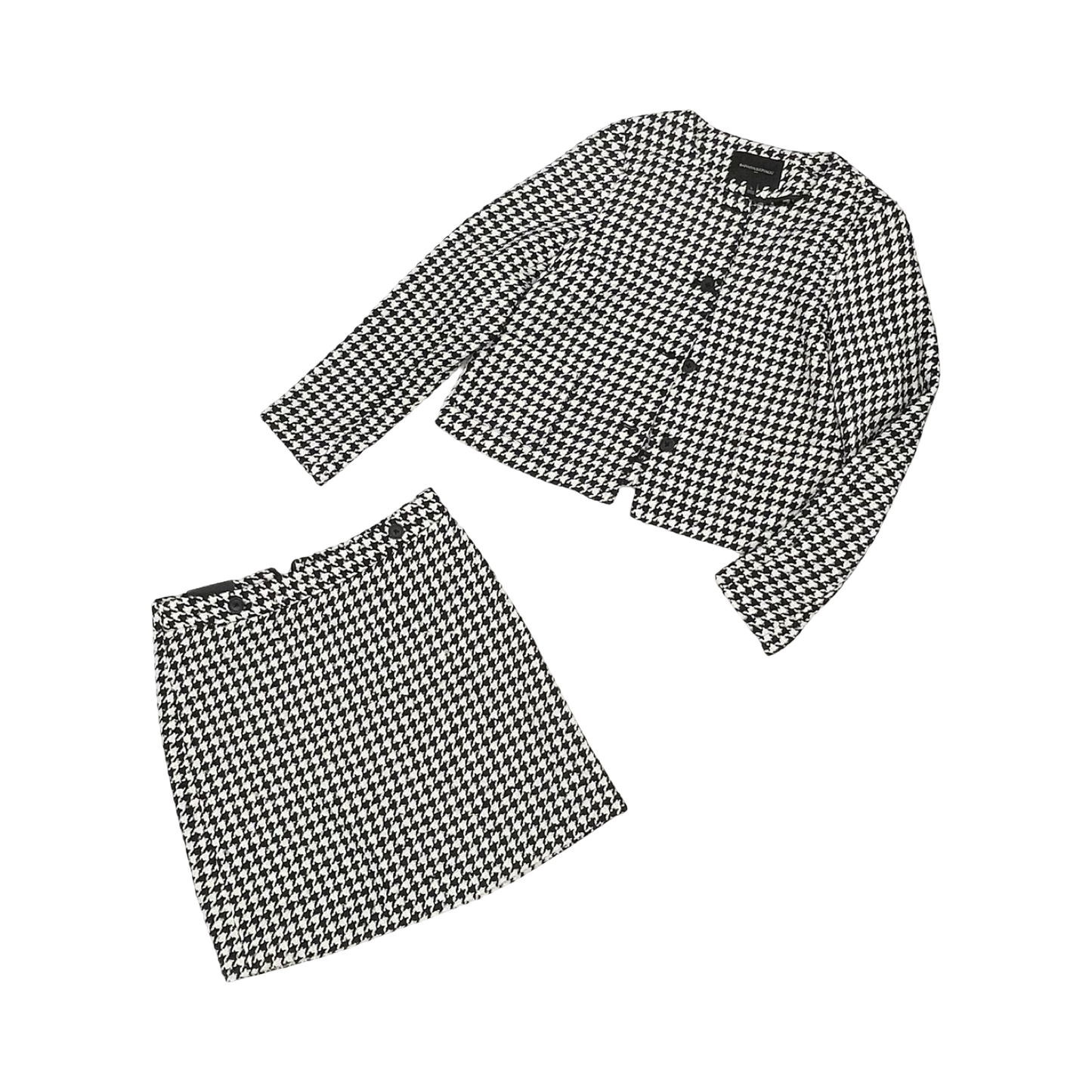 Skirt Suit 2Pc By Banana Republic In Black & White, Size:6
