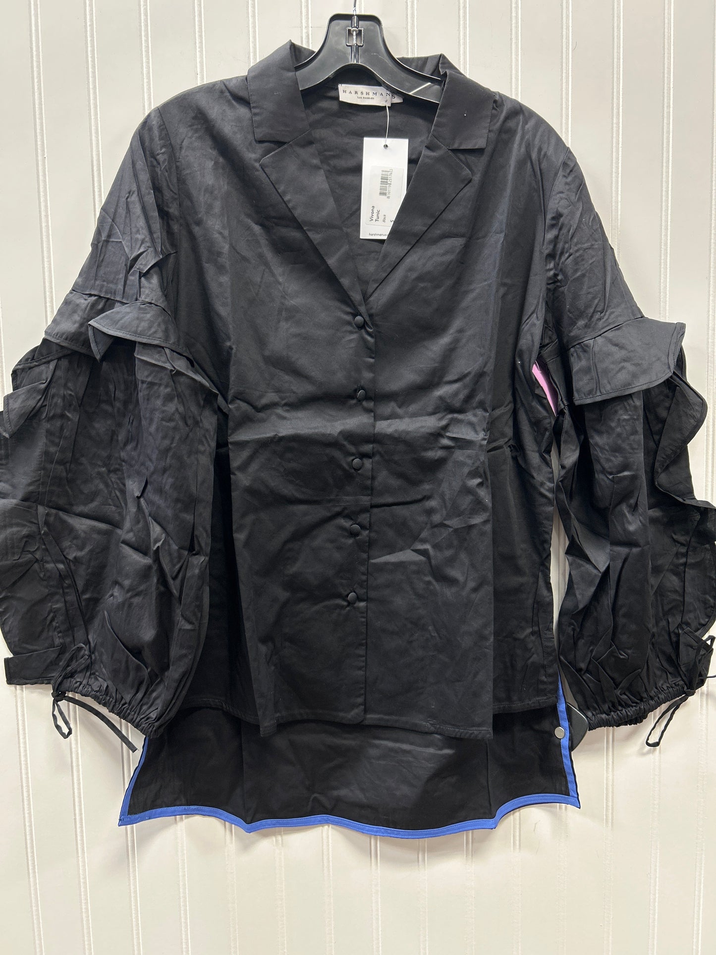 Blouse Ls By Cmc In Black, Size:S NWT