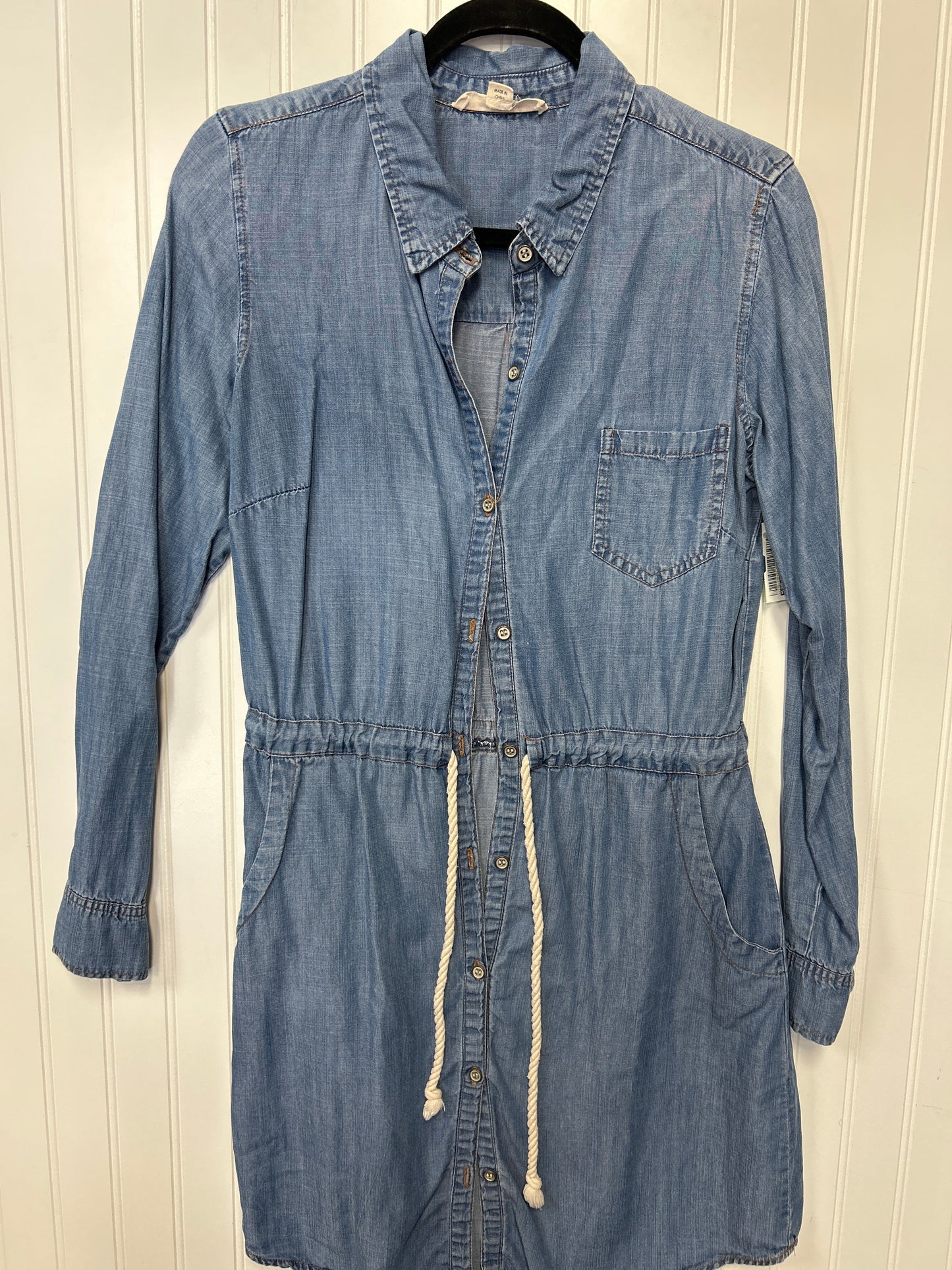 Dress Casual Midi By Love Stitch In Blue Denim, Size:M