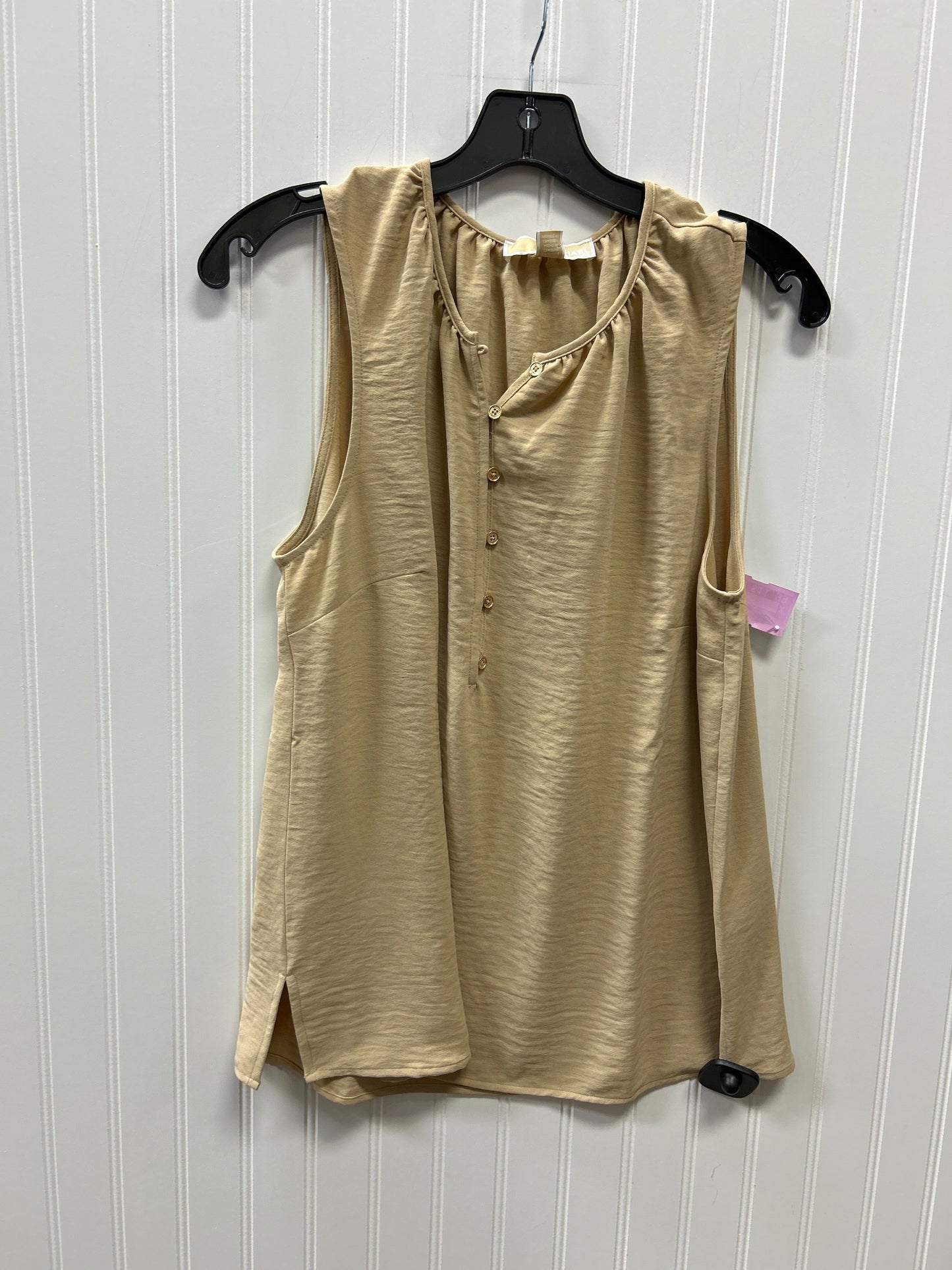 Top Sleeveless By Michael By Michael Kors In Gold, Size:L