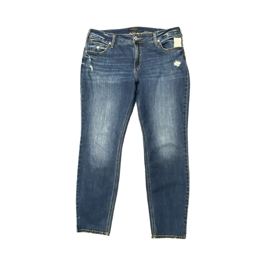 Jeans Boyfriend By Silver In Blue, Size:18