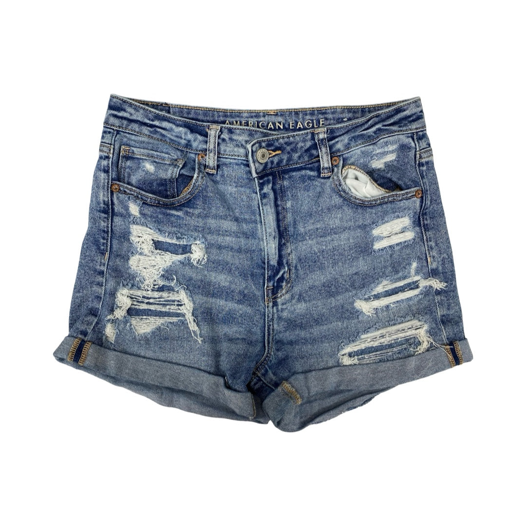 Shorts By American Eagle In Blue Denim, Size:10