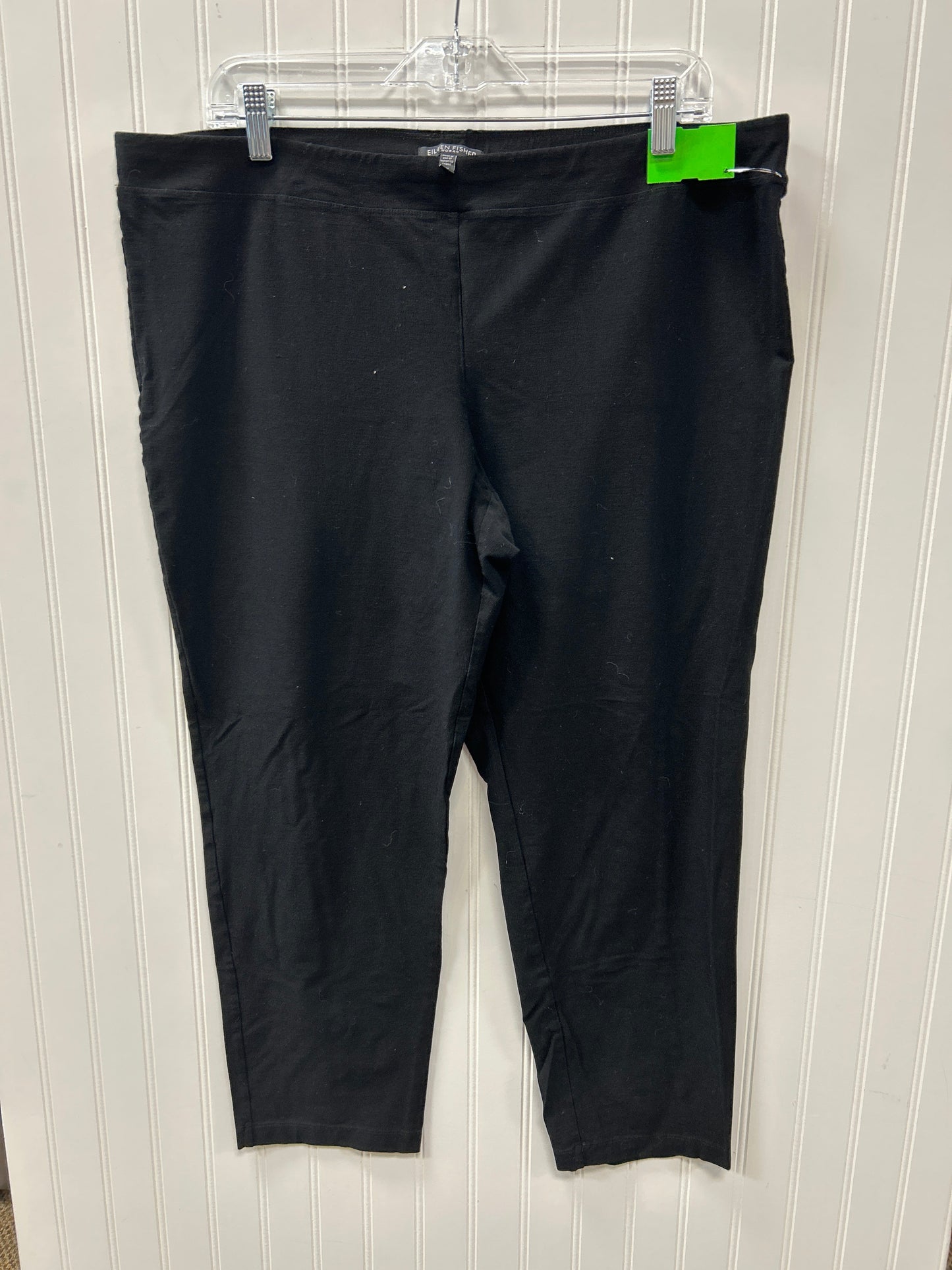 Pants Cropped By Eileen Fisher In Black, Size:1X