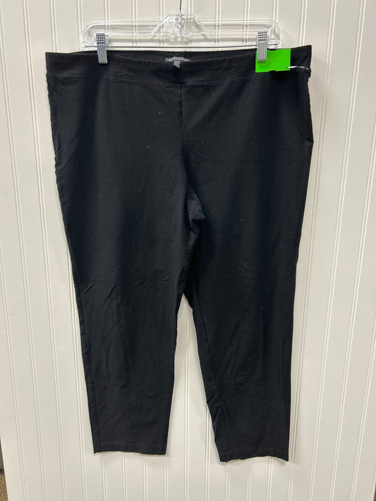 Pants Cropped By Eileen Fisher In Black, Size:1X
