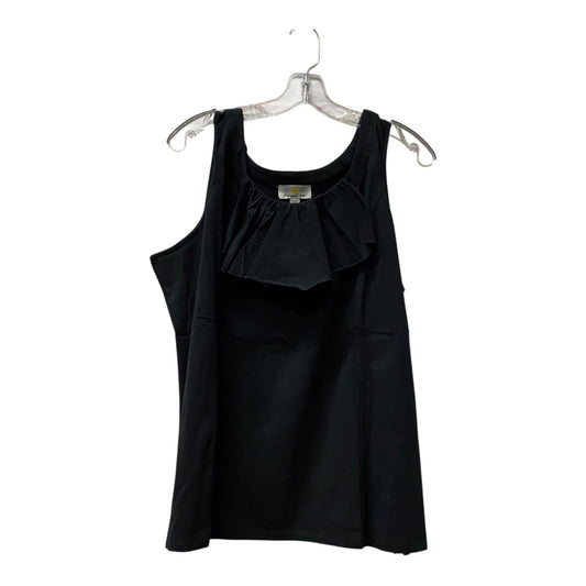 Top Sleeveless Basic By Kathleen Kirtwood In Black, Size:2X